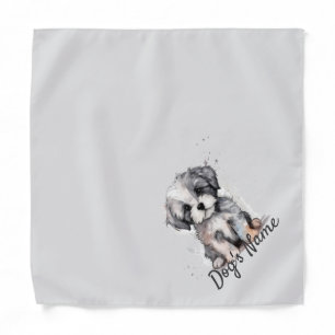 Shih-tzu puppy bandana