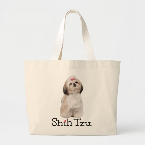 Shih Tzu Puppy Dog Love  Reusable Tote