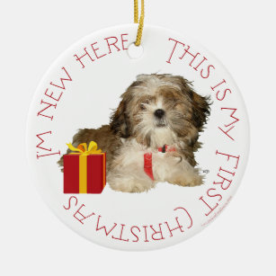 rescue dog christmas ornament