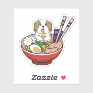 Shih Tzu Ramen Design Sticker
