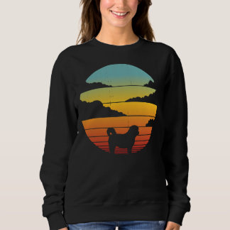 Shih Tzu Retro Vintage Sunset 60s 70s For Men Wom Sweatshirt