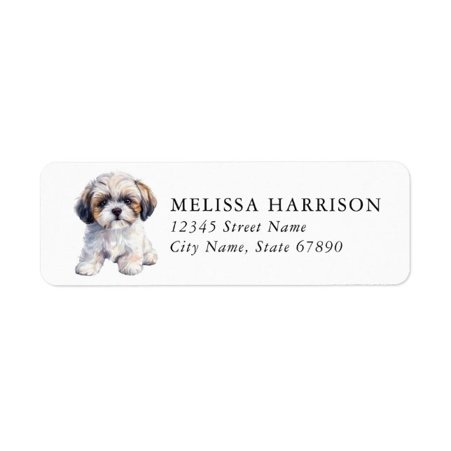 Shih Tzu Return Address Labels (Front)