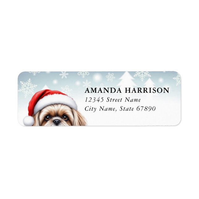 Shih Tzu Return Address Labels (Front)