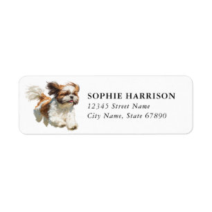 Shih Tzu Return Address Labels