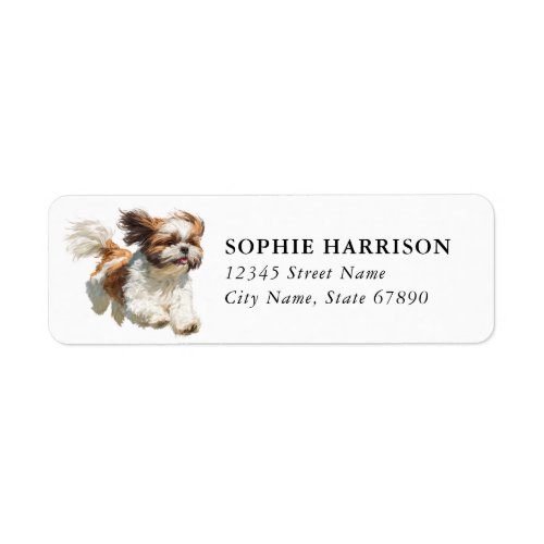 Shih Tzu Return Address Labels