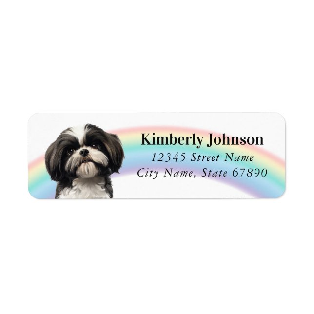 Shih Tzu Return Address Labels (Front)