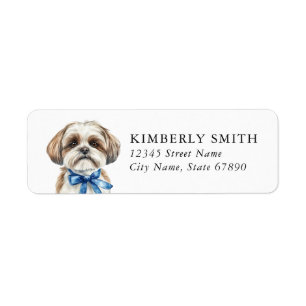 Shih Tzu Return Address Labels