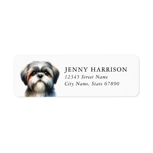 Shih Tzu Return Address Labels (Front)
