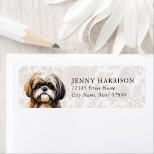 Shih Tzu Return Address Labels