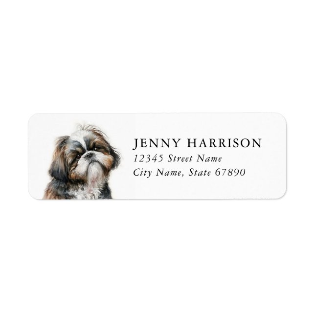 Shih Tzu Return Address Labels (Front)