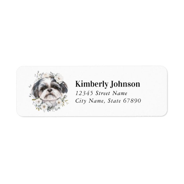 Shih Tzu Return Address Labels (Front)