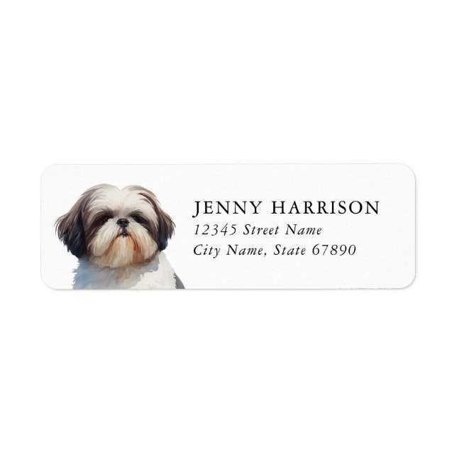 Shih Tzu Return Address Labels (Front)