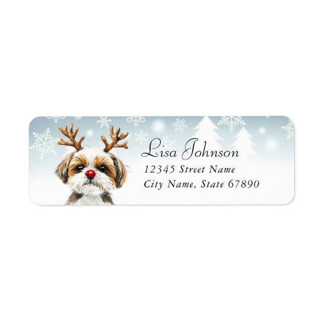 Shih Tzu Return Address Labels (Front)