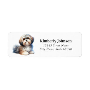 Shih Tzu Return Address Labels