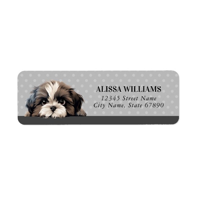 Shih Tzu Return Address Labels (Front)