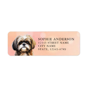 Shih Tzu Return Address Labels