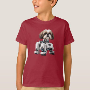 Shih Tzu Robot Kid's T-Shirt