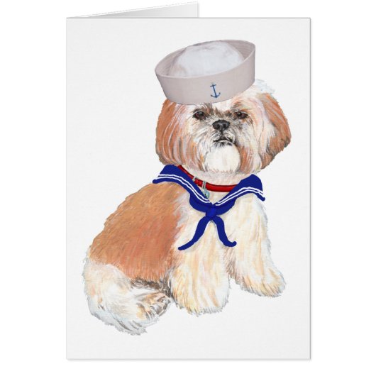 Shih Tzu Sailor Cards (Front)