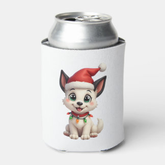 Shih Tzu Santa Christmas Tree Lights Xmas Dog Love Can Cooler