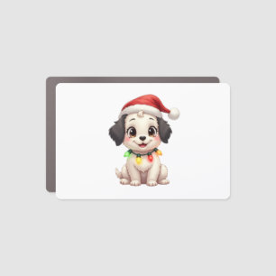 Shih Tzu Santa Christmas Tree Lights Xmas Dog Love Car Magnet