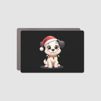 Shih Tzu Santa Christmas Tree Lights Xmas Dog Love Car Magnet