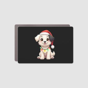 Shih Tzu Santa Christmas Tree Lights Xmas Dog Love Car Magnet