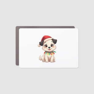 Shih Tzu Santa Christmas Tree Lights Xmas Dog Love Car Magnet