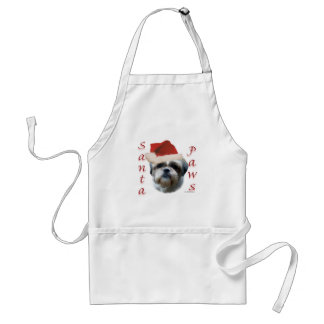 Shih Tzu Santa Paws Adult Apron