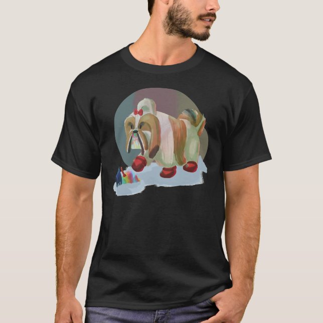 Shih Tzu Shaved Ice T-Shirt (Front)