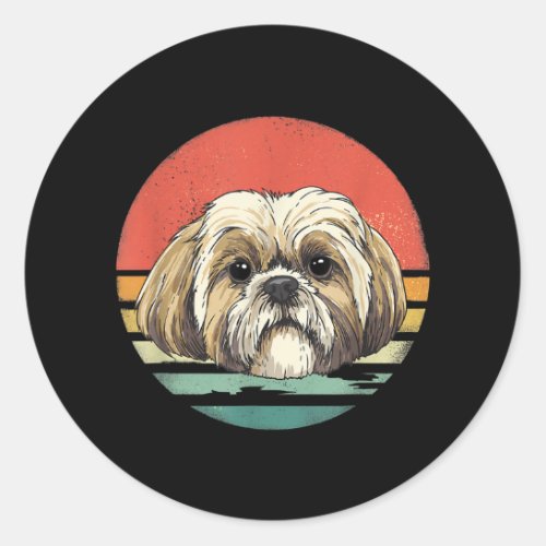 Shih Tzu  Shih Tzu Dog Breed Lover Gift Classic Round Sticker