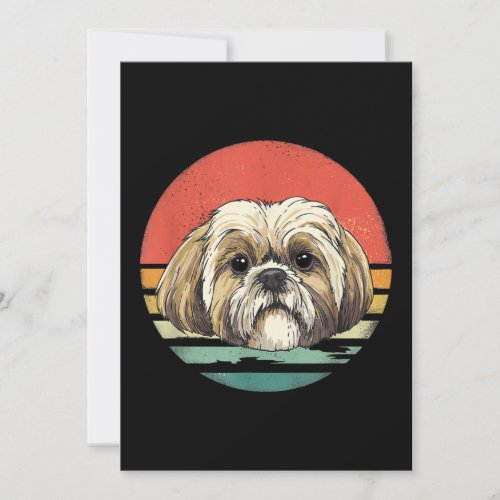 Shih Tzu  Shih Tzu Dog Breed Lover Gift Thank You Card