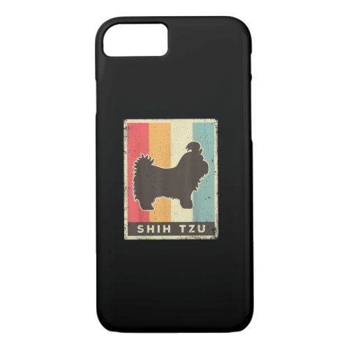 Shih Tzu  Shih Tzu Dog Vintage Retro iPhone 87 Case