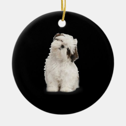 Shih Tzu  Shih Tzu Puppy Gift Ceramic Ornament