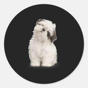 Shih Tzu   Shih Tzu Puppy Gift Classic Round Sticker