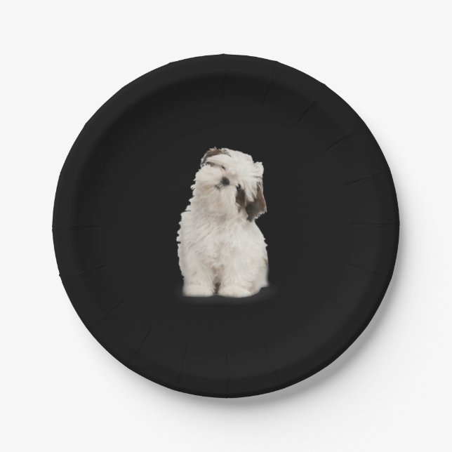 Shih Tzu | Shih Tzu Puppy Gift Paper Plates (Front)