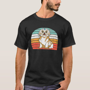 Shih Tzu Shih Tzy Mom Dog Mom Background T-Shirt