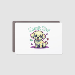 Shih Tzu Shihtzu Zombie Dog Halloween Oversized T- Car Magnet