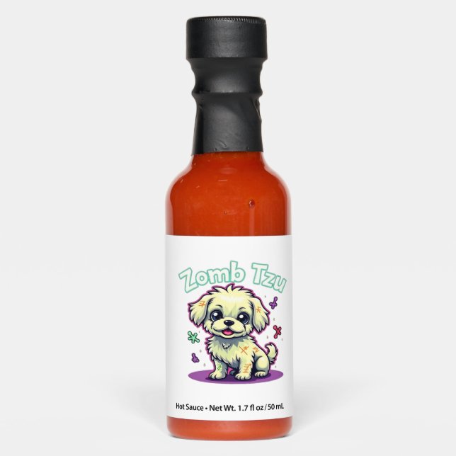 Shih Tzu Shihtzu Zombie Dog Halloween Oversized T- Hot Sauces (Front)