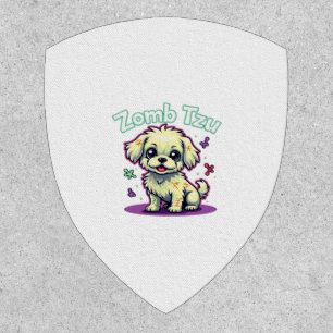 Shih Tzu Shihtzu Zombie Dog Halloween Oversized T- Patch