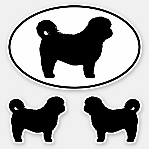 Shih Tzu Silhouettes Dog Breed Vinyl Sticker Set