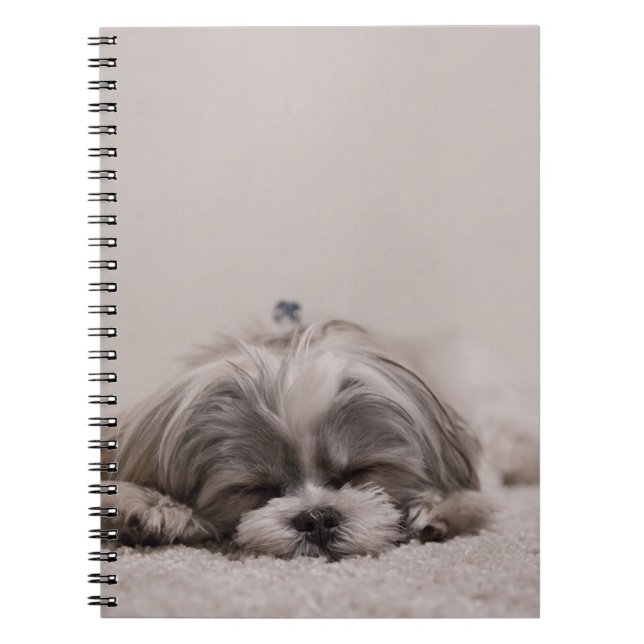 Shih tzu Sleeping Dog Notebook (Front)