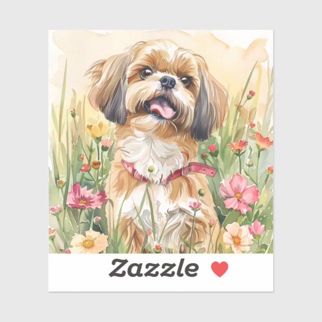 Shih Tzu Sticker– Cute Dog Sticker (Sheet)