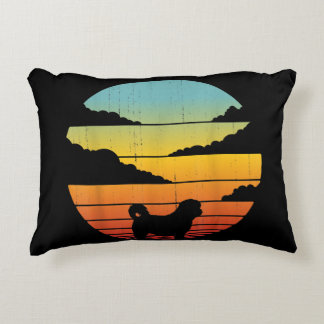 Shih Tzu Style 60s 70s Men Women Gifts Accent Pillow