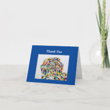 Shih Tzu Thank You Card