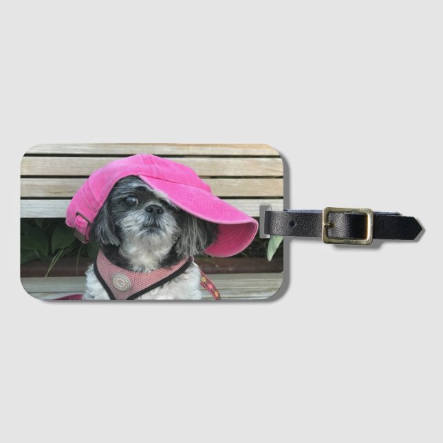 Shih Tzu Tramp Luggage Tag (Front Horizontal)