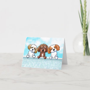 Shih Tzu Trio Thank You Card