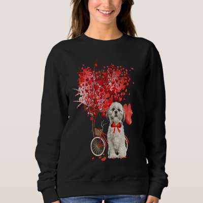 Shih Tzu Valentines Day  Dog  Happy Valentine Sweatshirt