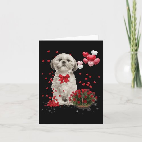 Shih Tzu Valentines Day Fun Dog Lover Happy Valent Card