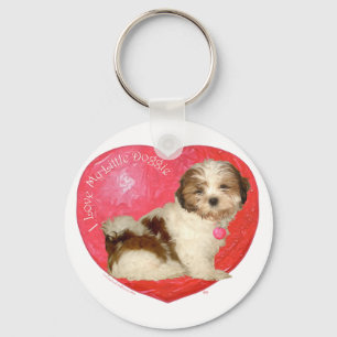Shih Tzu Valentine's Day Keychain