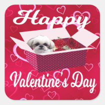 SHIH TZU TERRIER LHASA & ROSE BIRTHDAY MOTHERS DAY VALENTINE PERSONALISED CARD